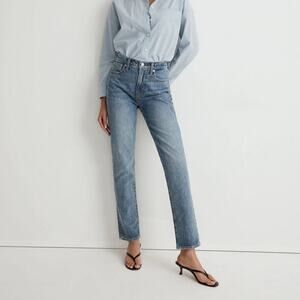 Madewell Perfect Vintage Taper Jeans 32 Heathcote Blue Wash